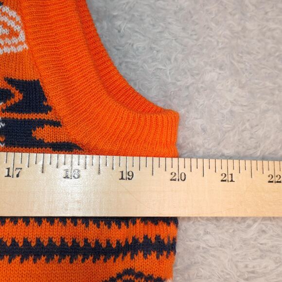 Denver Sweater Vest Womens XL Orange NFL Football Knit Team Apparel Broncos - Picture 7 of 10